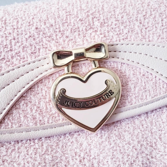 Pink Juicy Couture Tweed Shoulder Bag - Picture 4 of 5